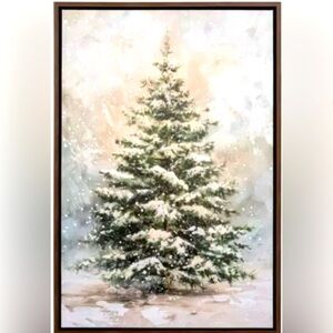 Snowy Tree Light Up Canvas Wall Decor Viral Christmas Holiday Home Decor